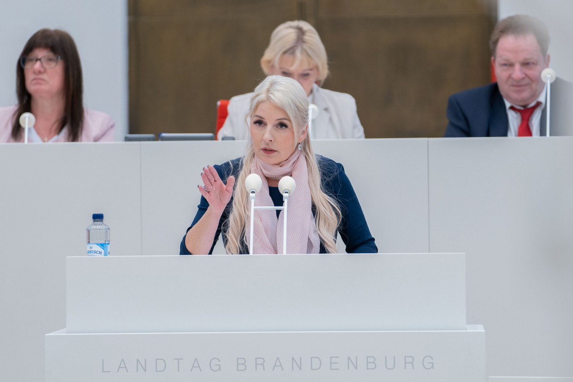 Nicole Walter-Mundt in der Debatte im Landtag, Foto: Andro Heinz