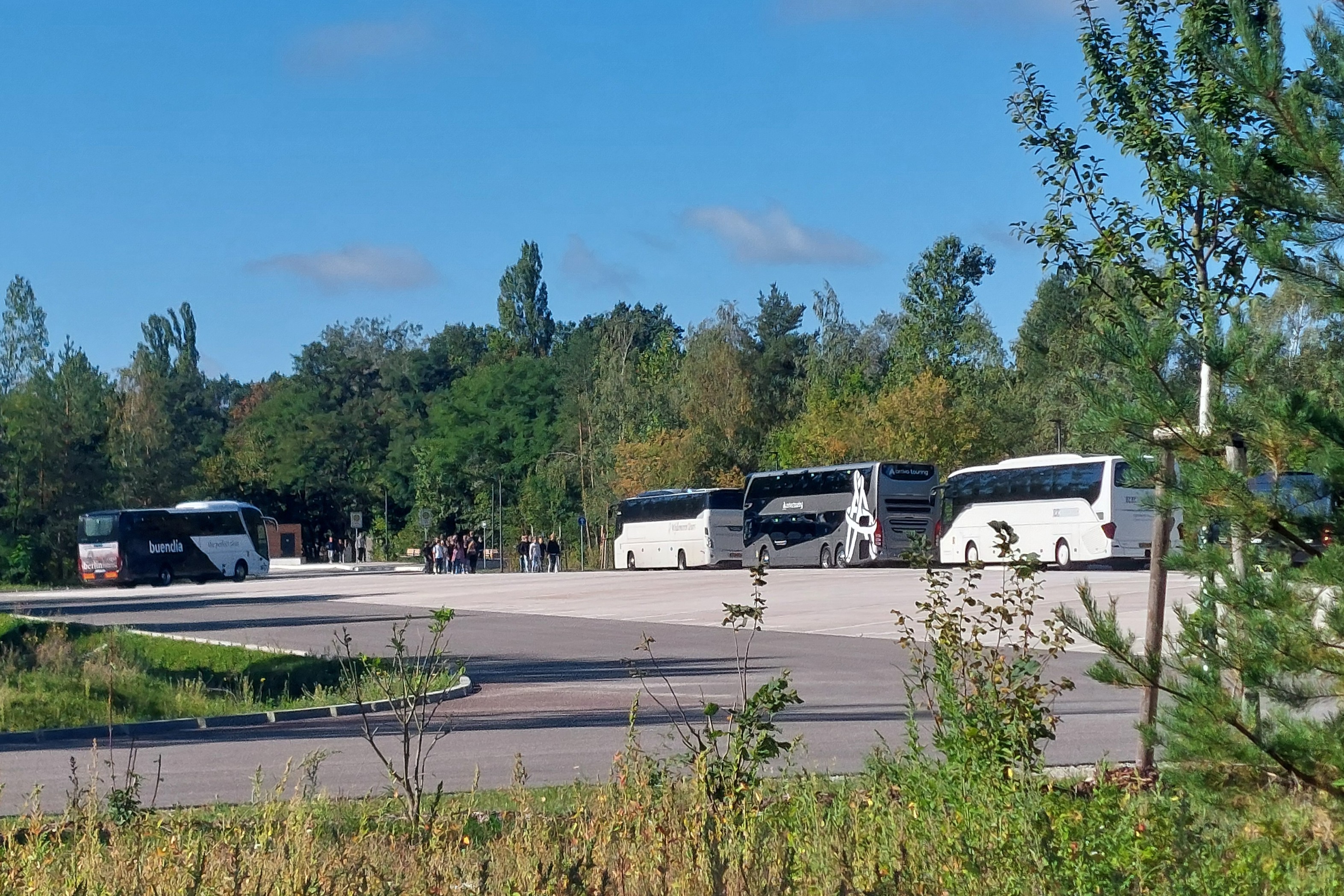 Der neue Reisebusparkplatz ist seit dieser Woche in Betrieb, Foto: Christian Howe