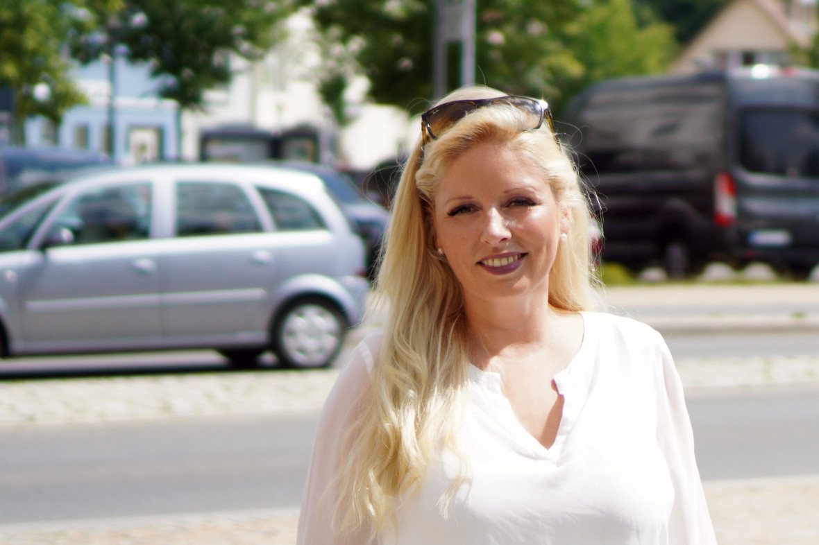 Nicole Walter-Mundt (CDU) spricht sich gegen eine autofreie Bernauer Strae in Oranienburg aus, Foto: Christian Howe